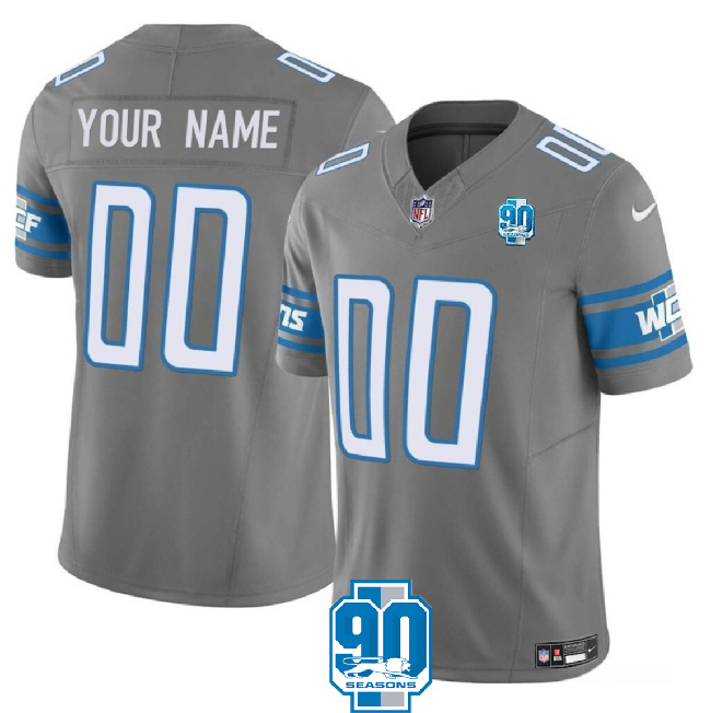 Custom Detroit Lions Vapor F.U.S.E. Limited Jersey